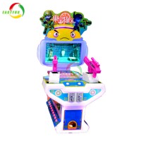 Kids indoor amusement coin operated lottery redemption game shooting machine