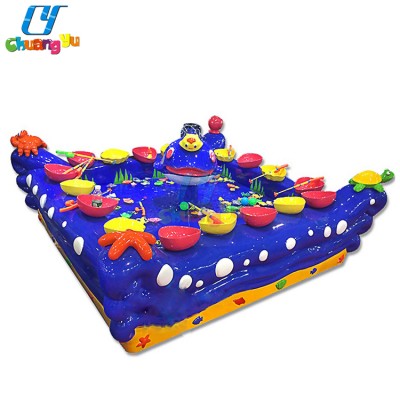 Indoor Amusement Park Kids Real Catching Fishing Rod Games Water Fish Pond