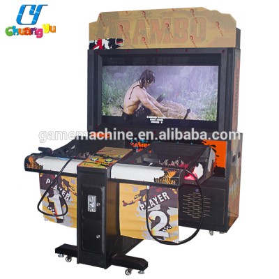 Coin operated rambo simulator video games commercial shooting gun classic arcade games for sale